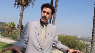 Borat meets some Gen Z YouTube influencers, is very Borat about it